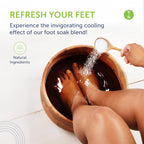 Truremedy Naturals foot soak jar back label with ingredients