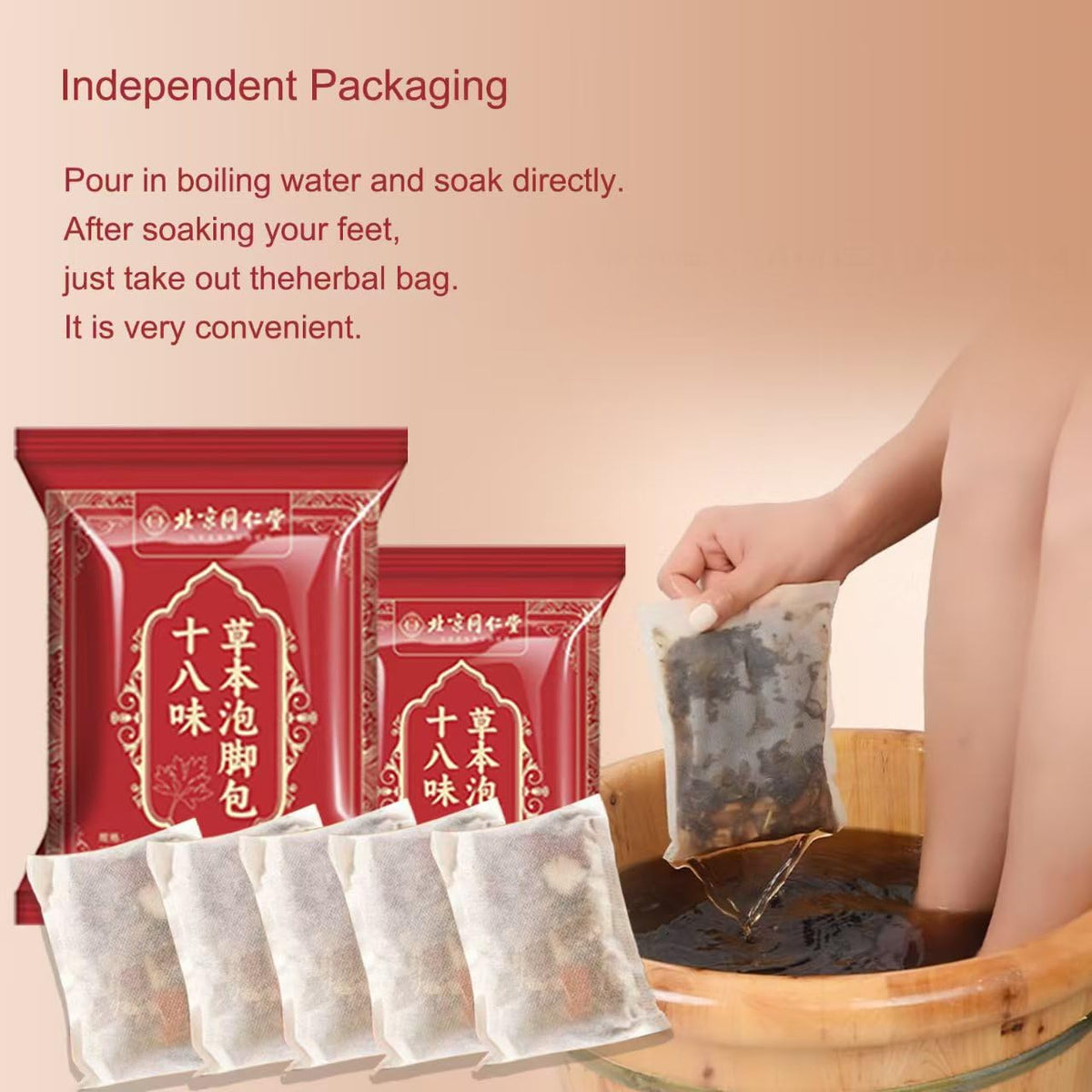 E·oio herbal foot soak back label details