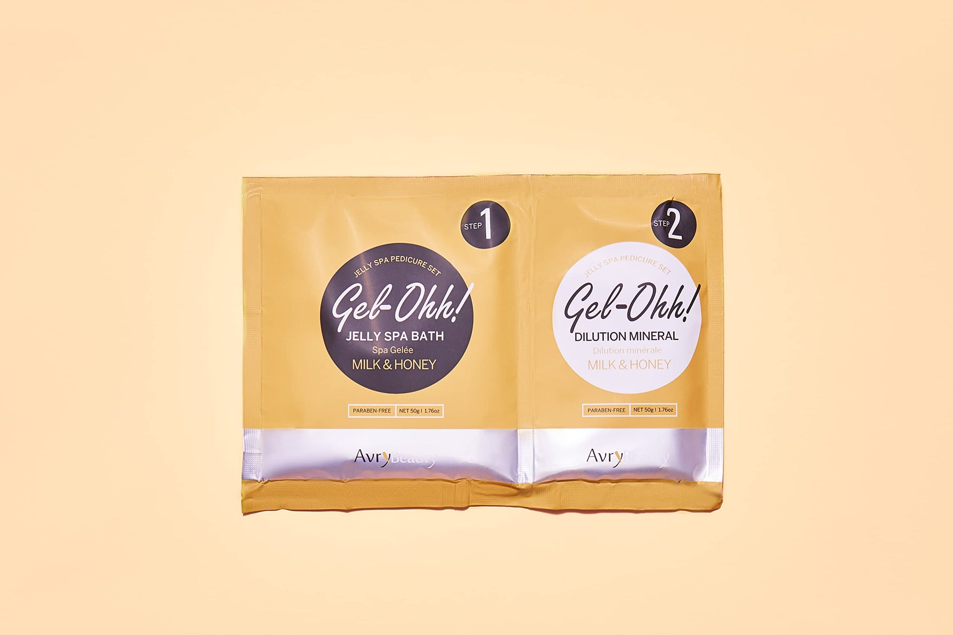 AvryBeauty luxury foot care treatment packaging