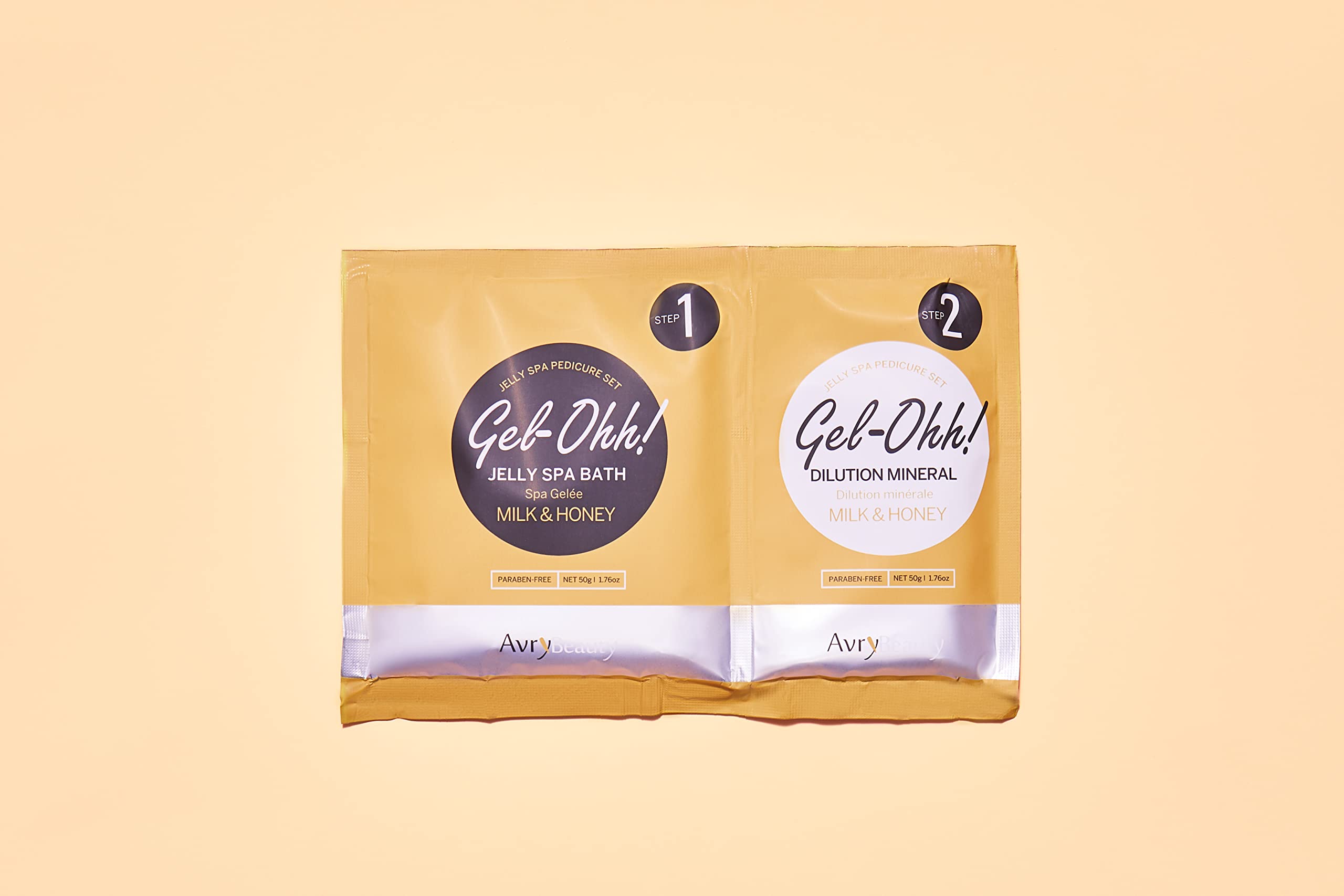 AvryBeauty luxury foot care treatment packaging