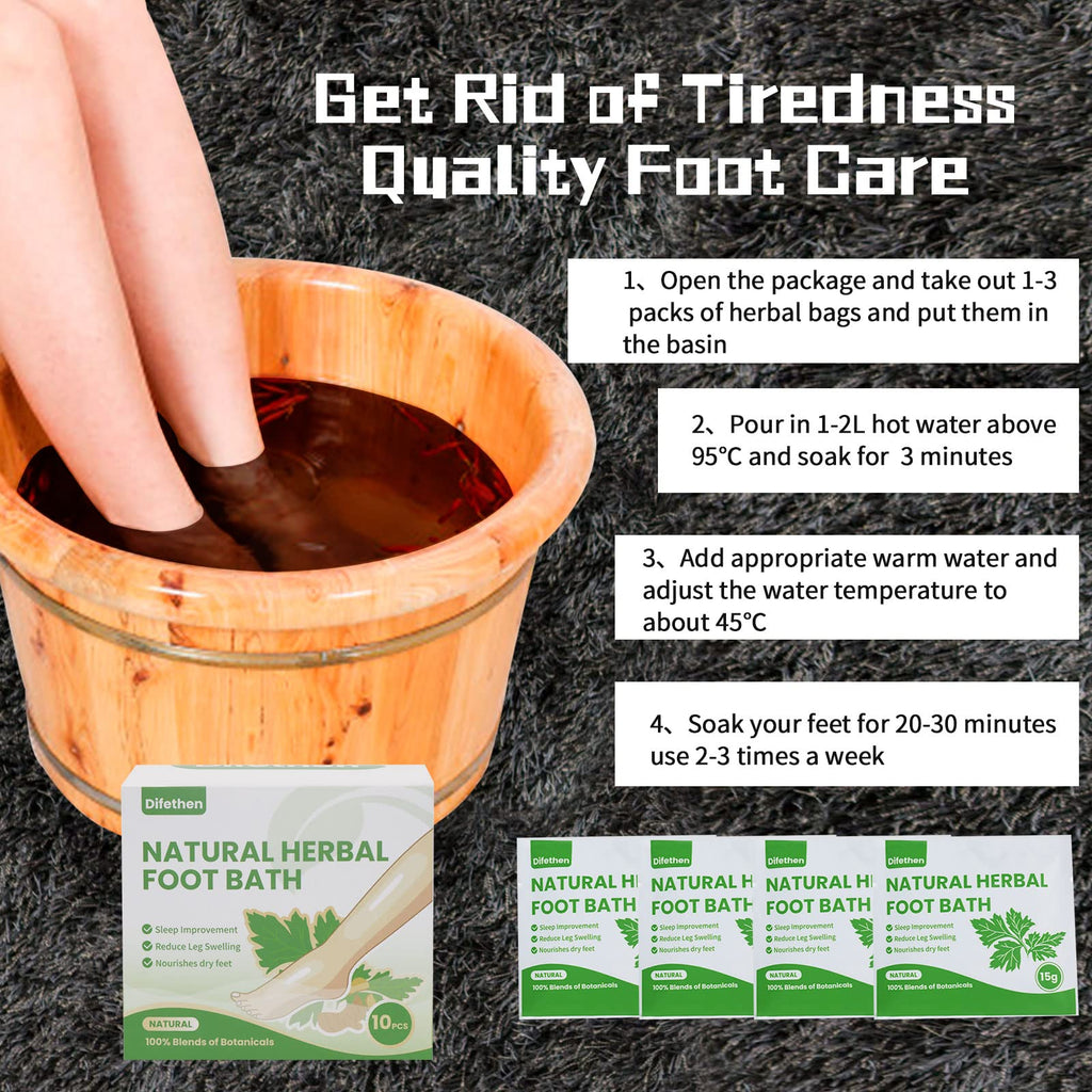Lifestyle image of herbal foot soak relaxation ritual