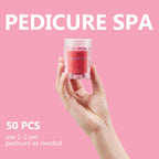 Relaxing foot soak spa basin setup