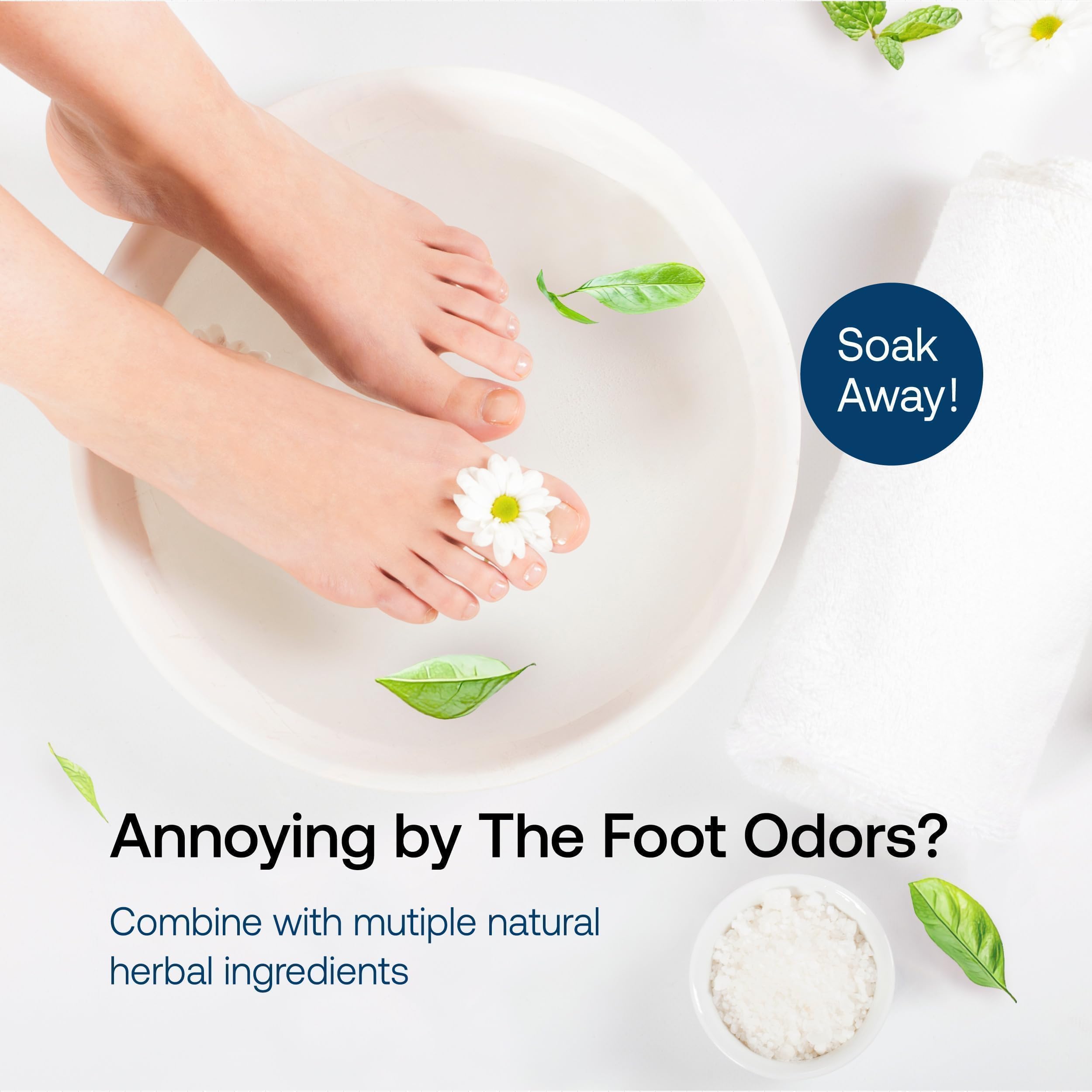 Using Olenphogy foot soak for pedicure and foot spa