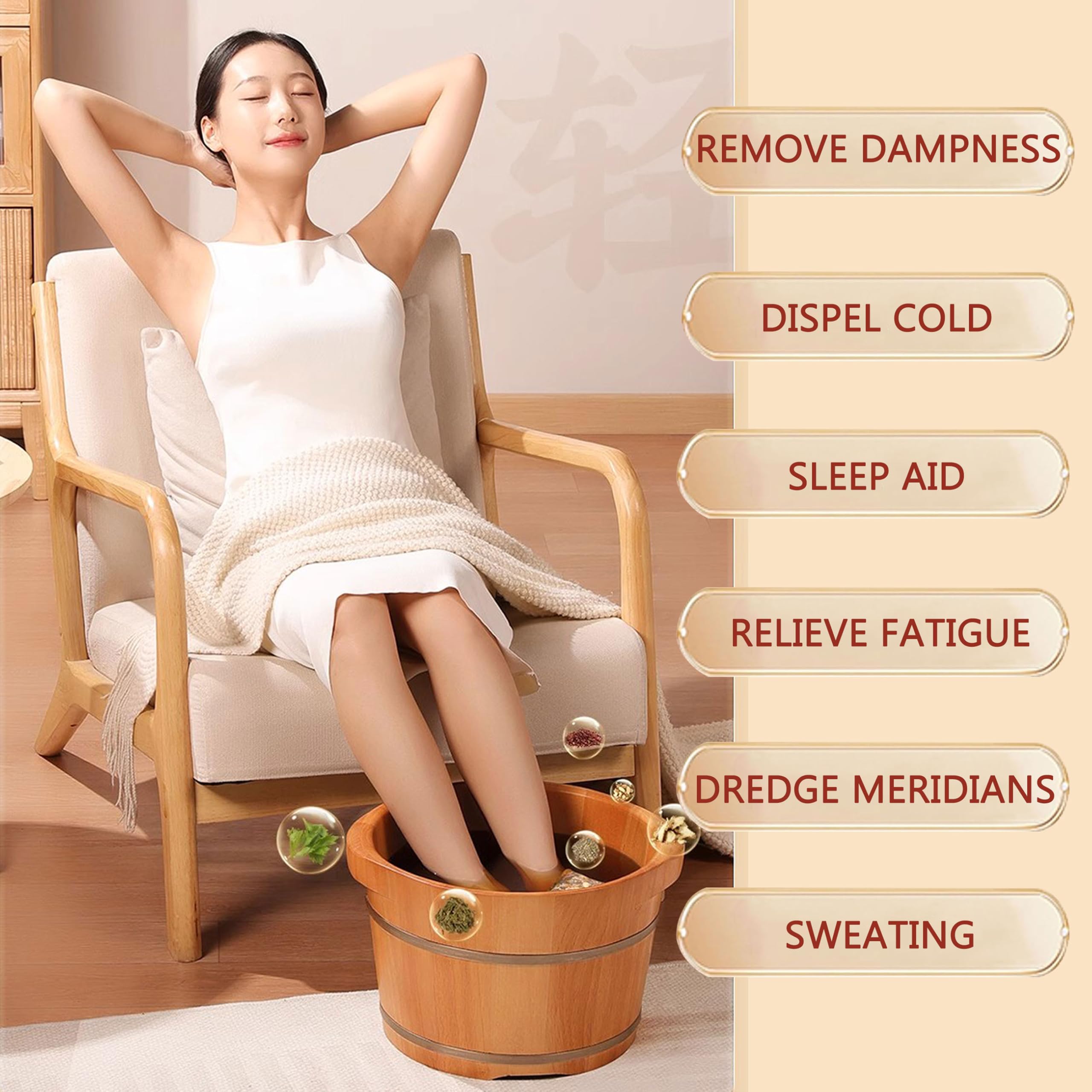 Skvskv detox foot soak bags displayed on wooden surface