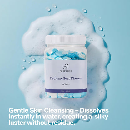 Authentic BPrettier foot soak petals packaging detail