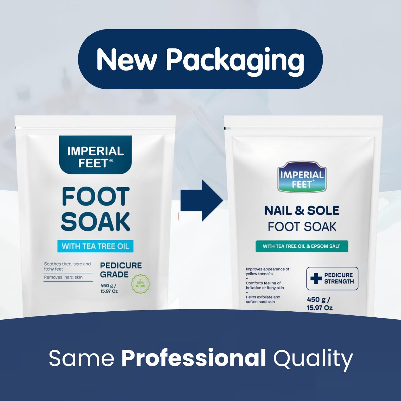 Imperial Feet foot soak salt texture and tea tree oil blend
