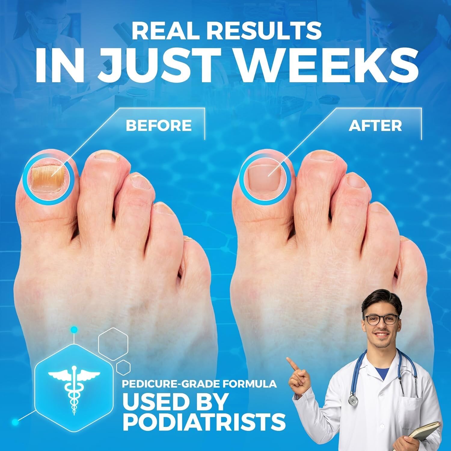 Pedicure grade foot soak product label close up