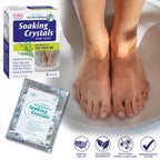 Pedifix soaking crystals container showing net weight details