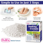 Pedifix foot care crystals complete six packet set overview