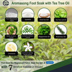 Aromasong Foot Soak pouch in an at-home spa setting