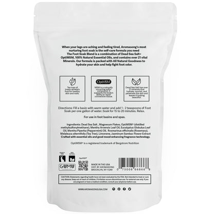 Wellness lifestyle photography of Aromasong foot soak treatment