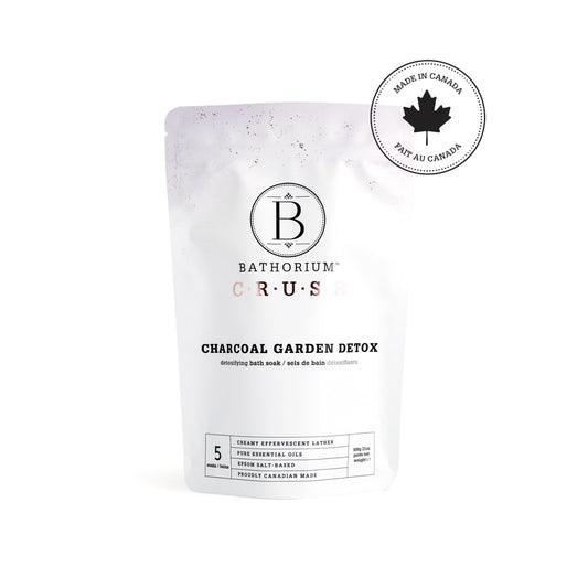 Bathorium Charcoal Garden Detox bath soak texture details
