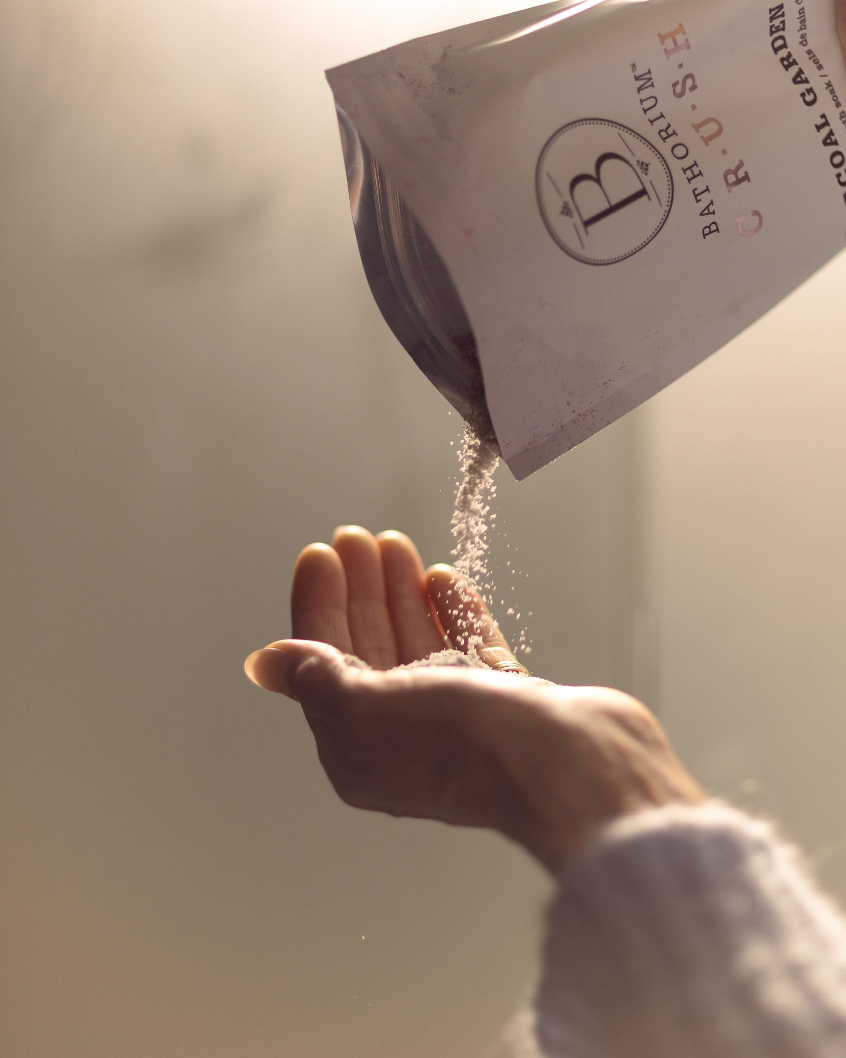Close up of Bathorium bath salts ingredients