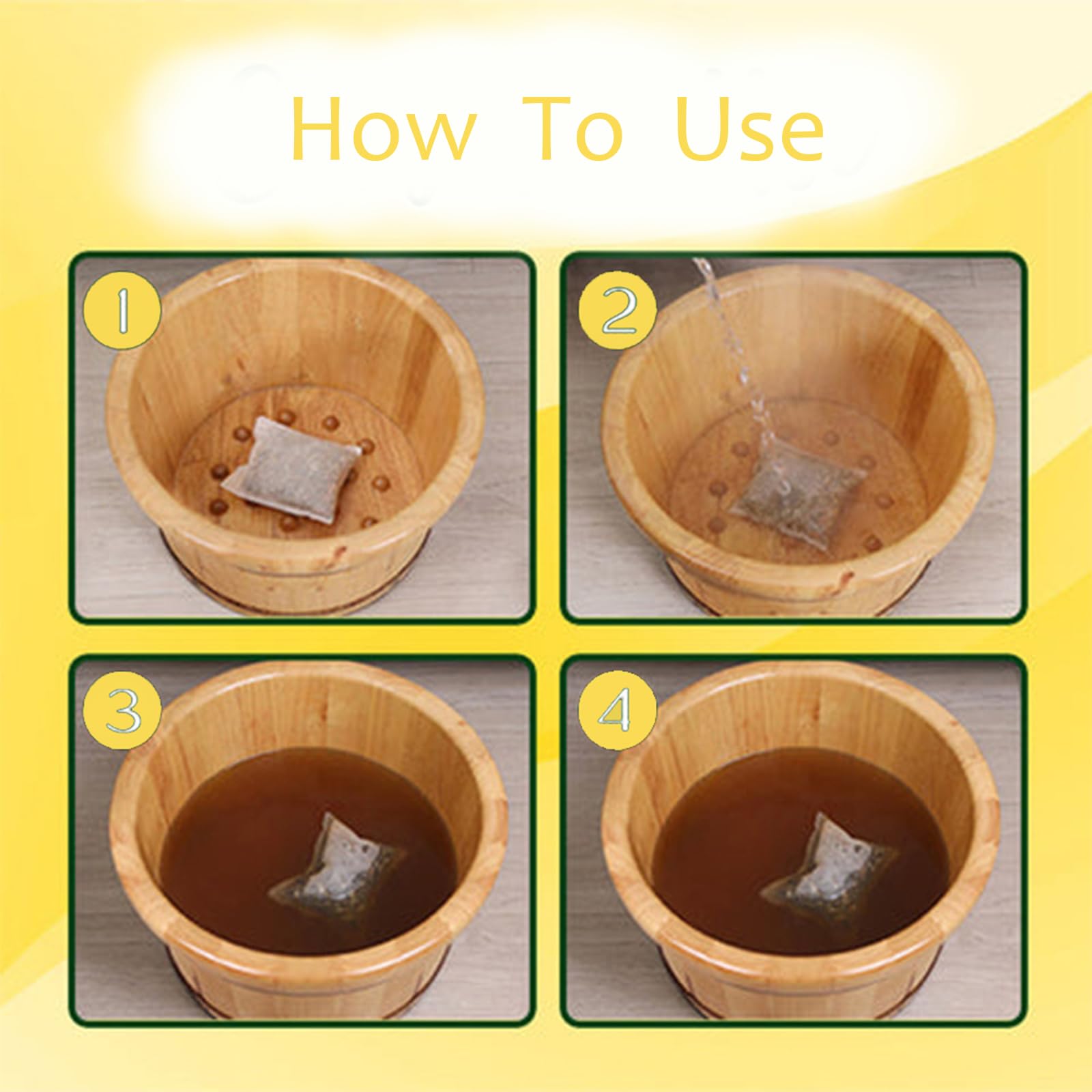 MSLing foot soak packaging showing 30 count quantity