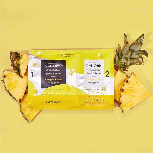 AvryBeauty Jelly Spa Bath two-step pedicure treatment sachet