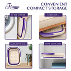 Demonstration of the sturdy carrying handle on the Fivona foot soaking basin