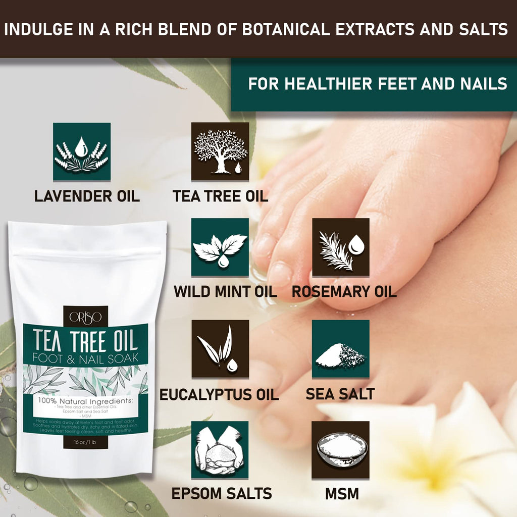 ORISO foot treatment salt texture close up view