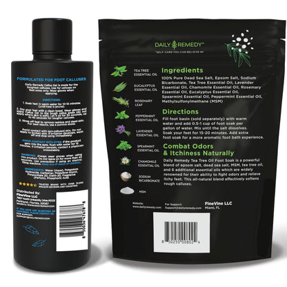 Close up of Daily Remedy callus remover gel bottle