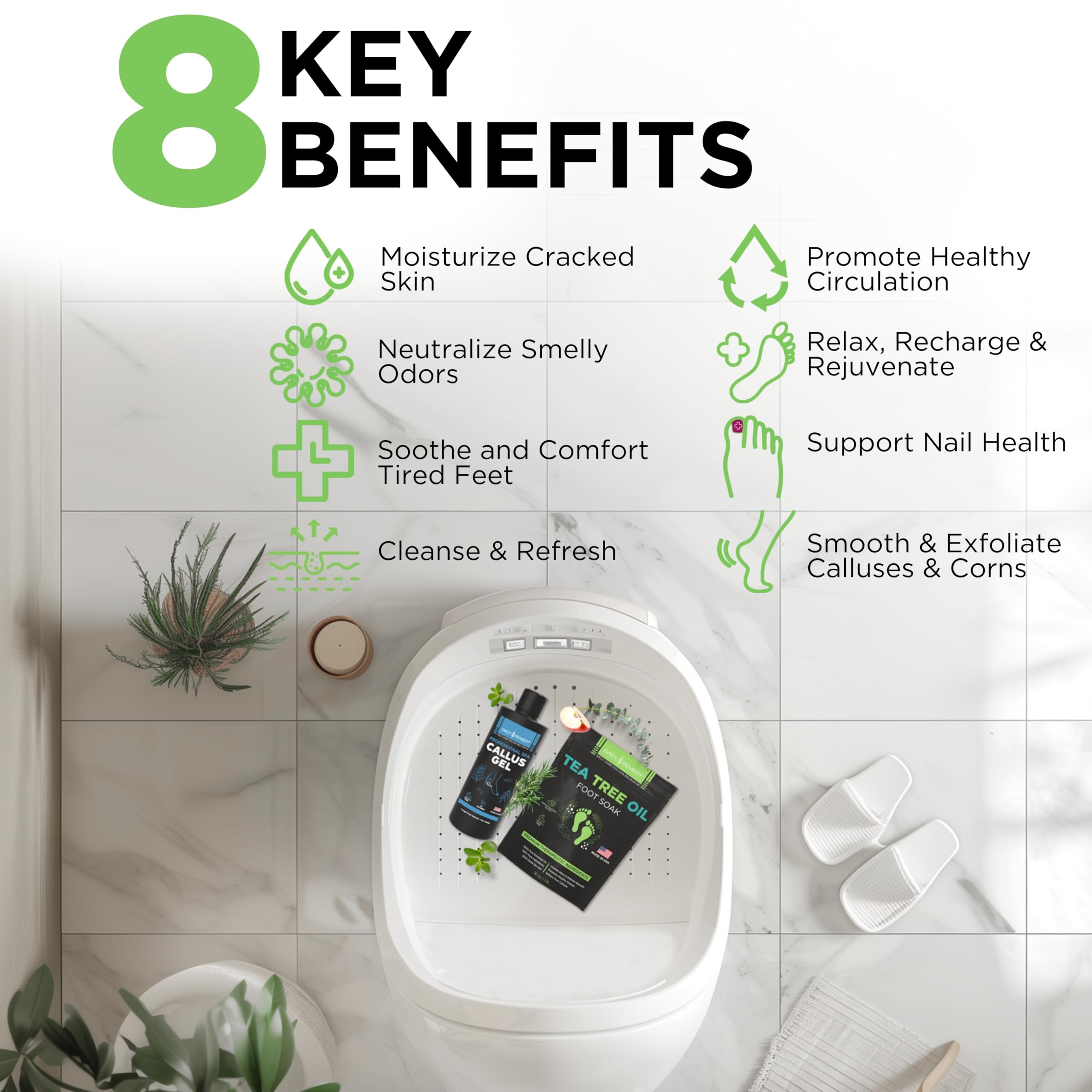 Daily Remedy tea tree oil foot soak packaging