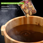 Lifestyle image of feet relaxing in a herbal foot bath