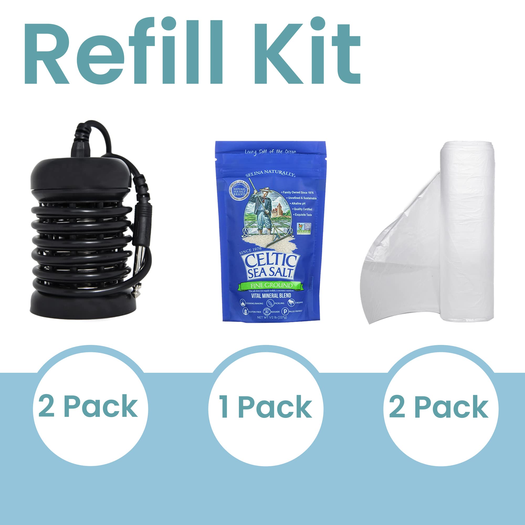Round array detox kit 2-prong connector detail