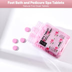 Btteuye pedicure tablets dissolving in a water basin
