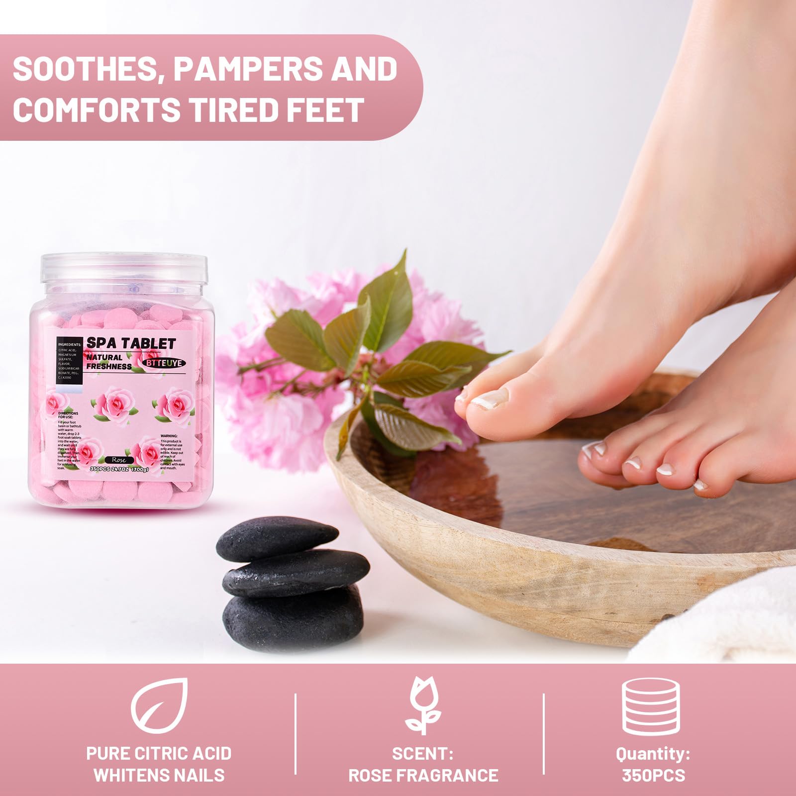 Btteuye spa foot bath supplies in packaging