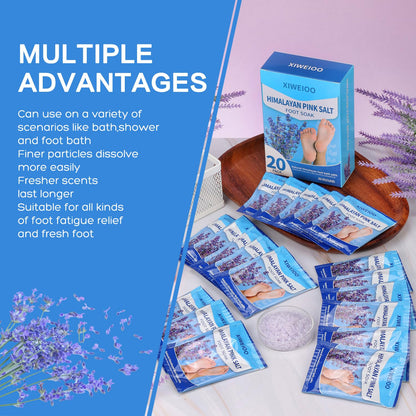 Using Xiweioo salt soak for pedicure callus removal preparation