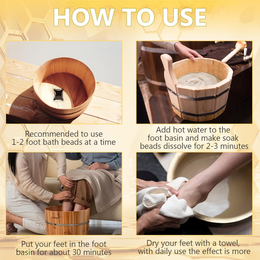 Homomdy Repwey bee venom foot soak beads full set