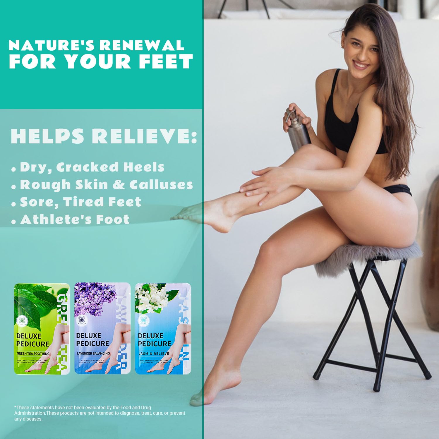 Natural sea salt callus remover packaging