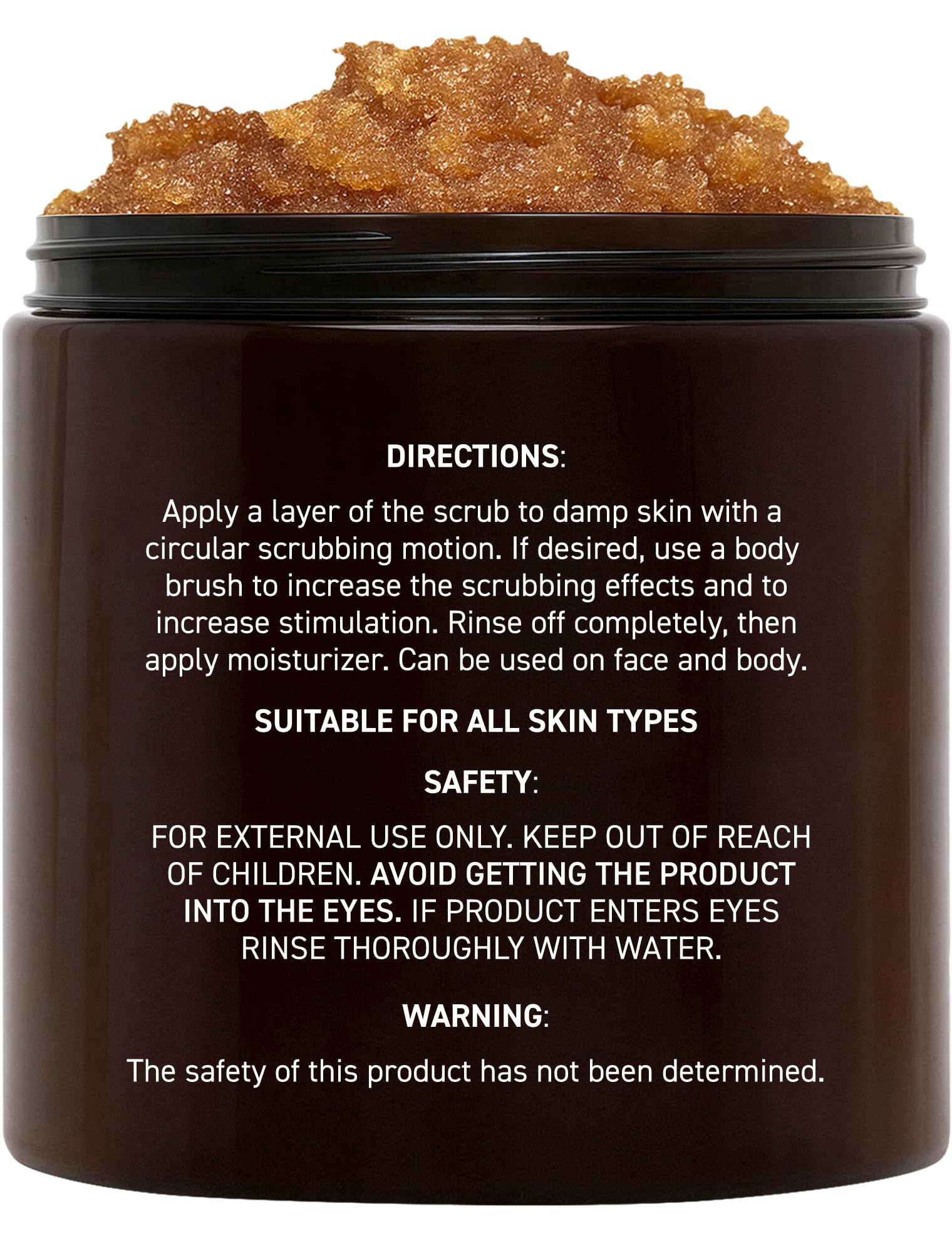 Brooklyn Botany sugar scrub texture showcasing natural brown sugar granules for face and body.