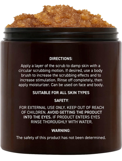 Brooklyn Botany sugar scrub texture showcasing natural brown sugar granules for face and body.