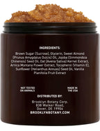 Brooklyn Botany Brown Sugar Body Scrub texture and granules close up