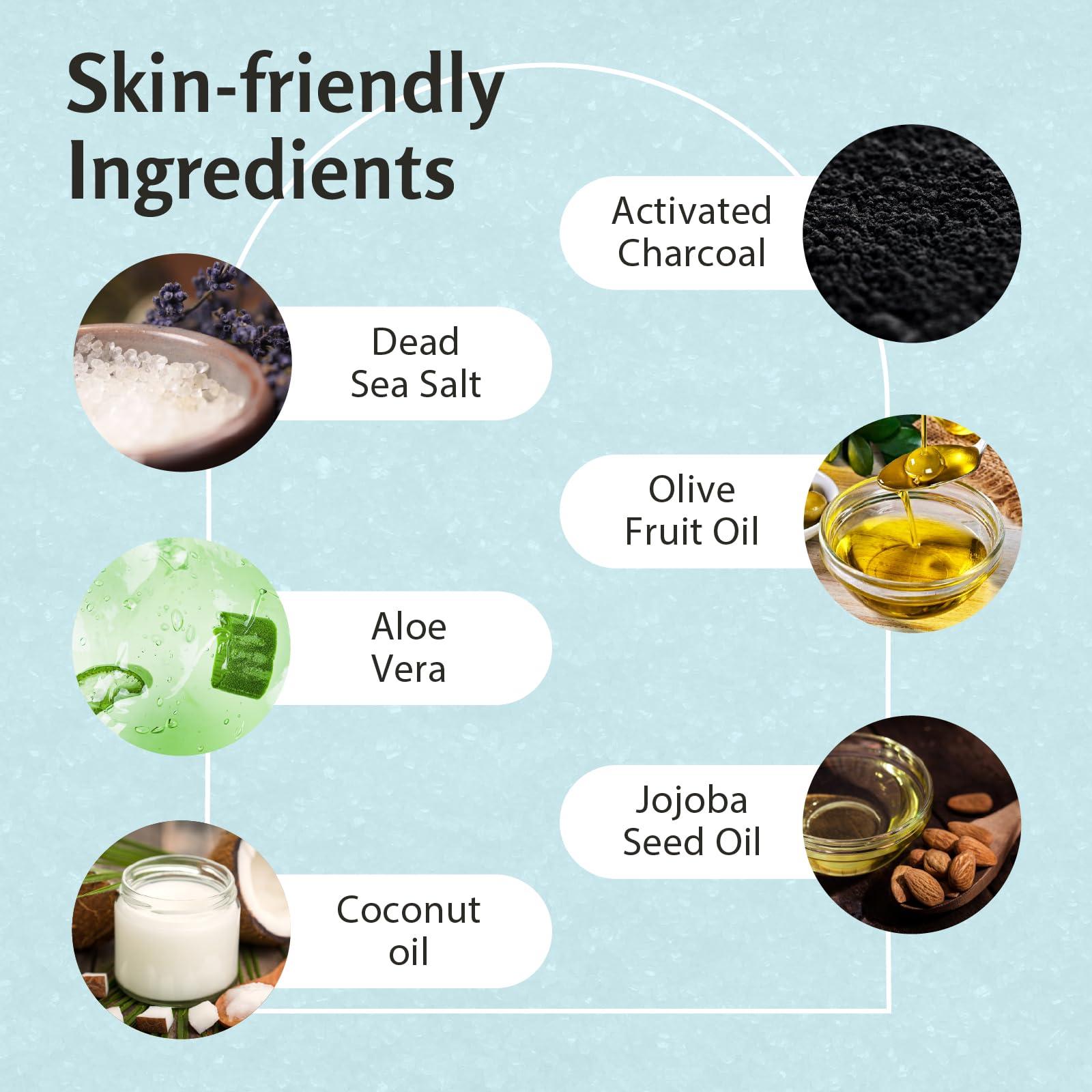Deep cleansing charcoal face and body exfoliator 12 Ounce jar
