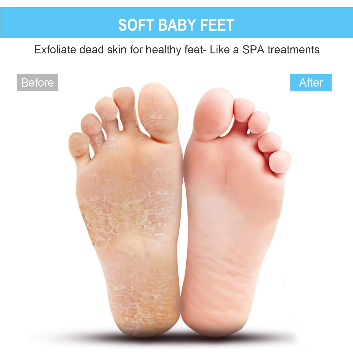 Person using Beskar foot scrubber mat in shower
