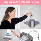 Efforest shower foot scrubber showing flexible bristle texture