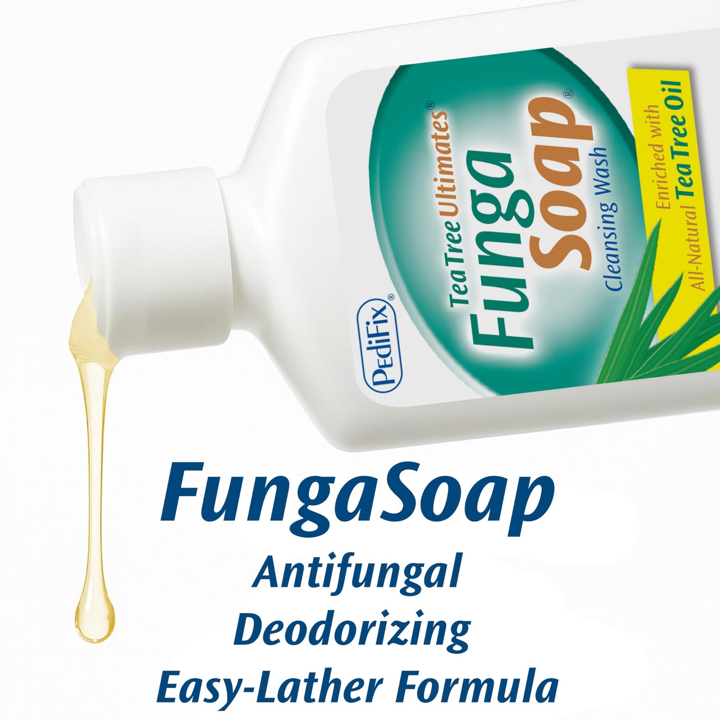 Pedifix FungaSoap natural tea tree oil wash texture