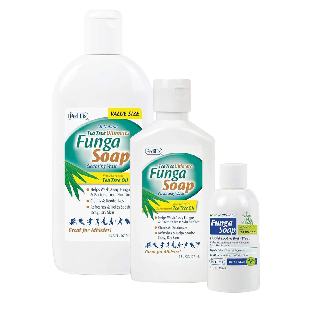 Authentic imported Pedifix FungaSoap packaging