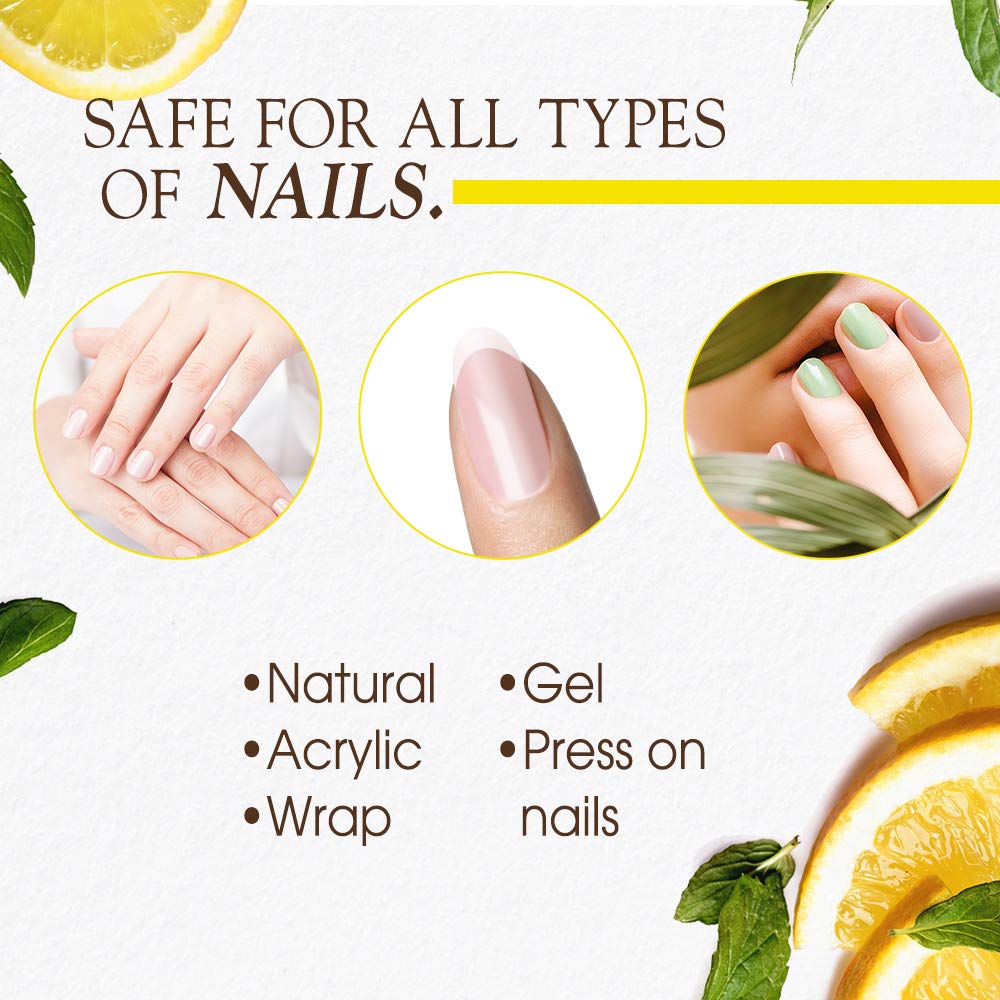 Back label of Gena Nail Brite showing authentic ingredients and usage steps