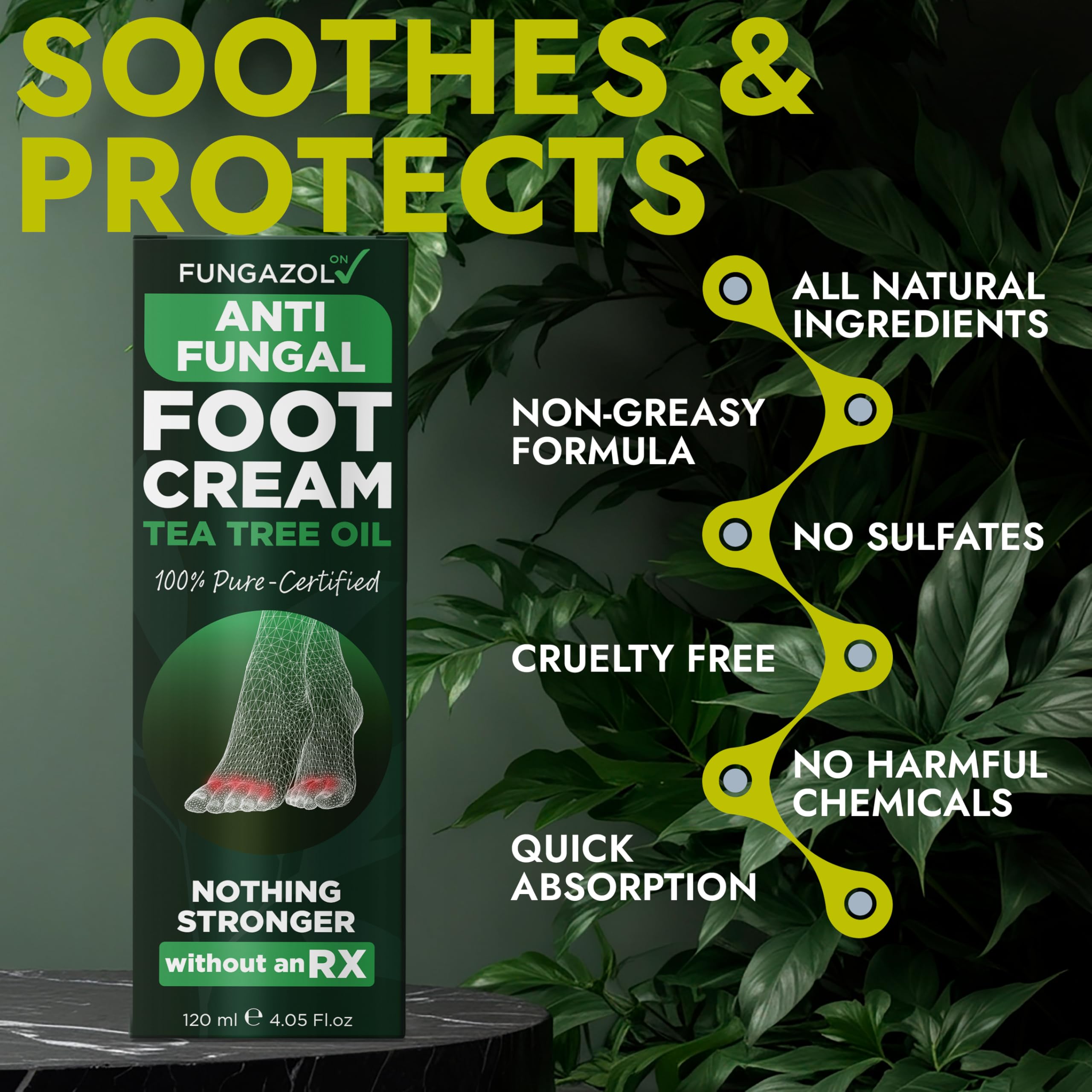 Back label of Terramed exfoliating foot scrub with ingredients