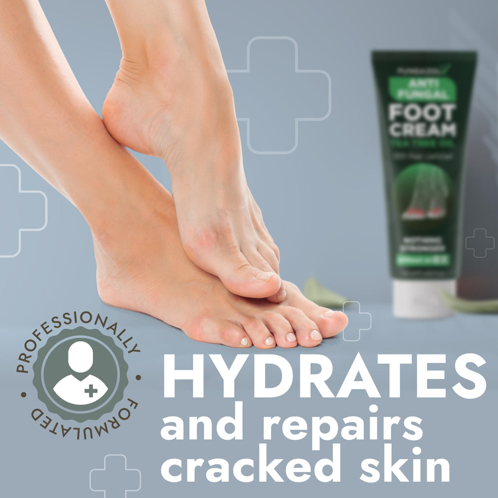 Lifestyle image demonstrating foot care application on rough heels