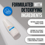 Carpe exfoliating foot scrub back label details