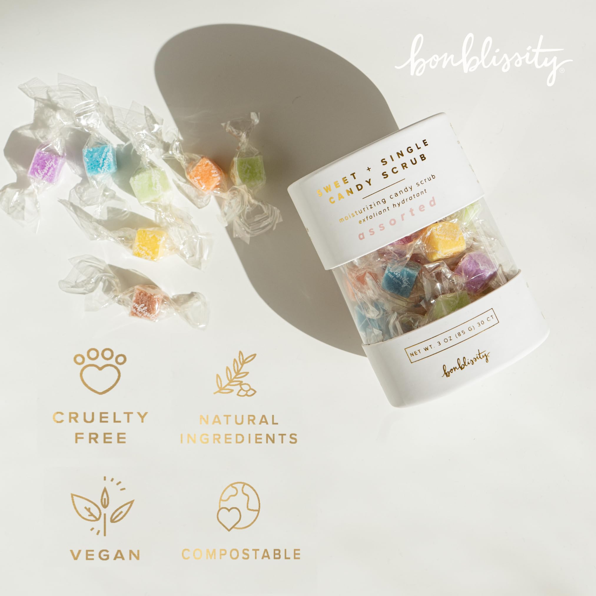 Variety of assorted scents in Bonblissity sugar cube gift set