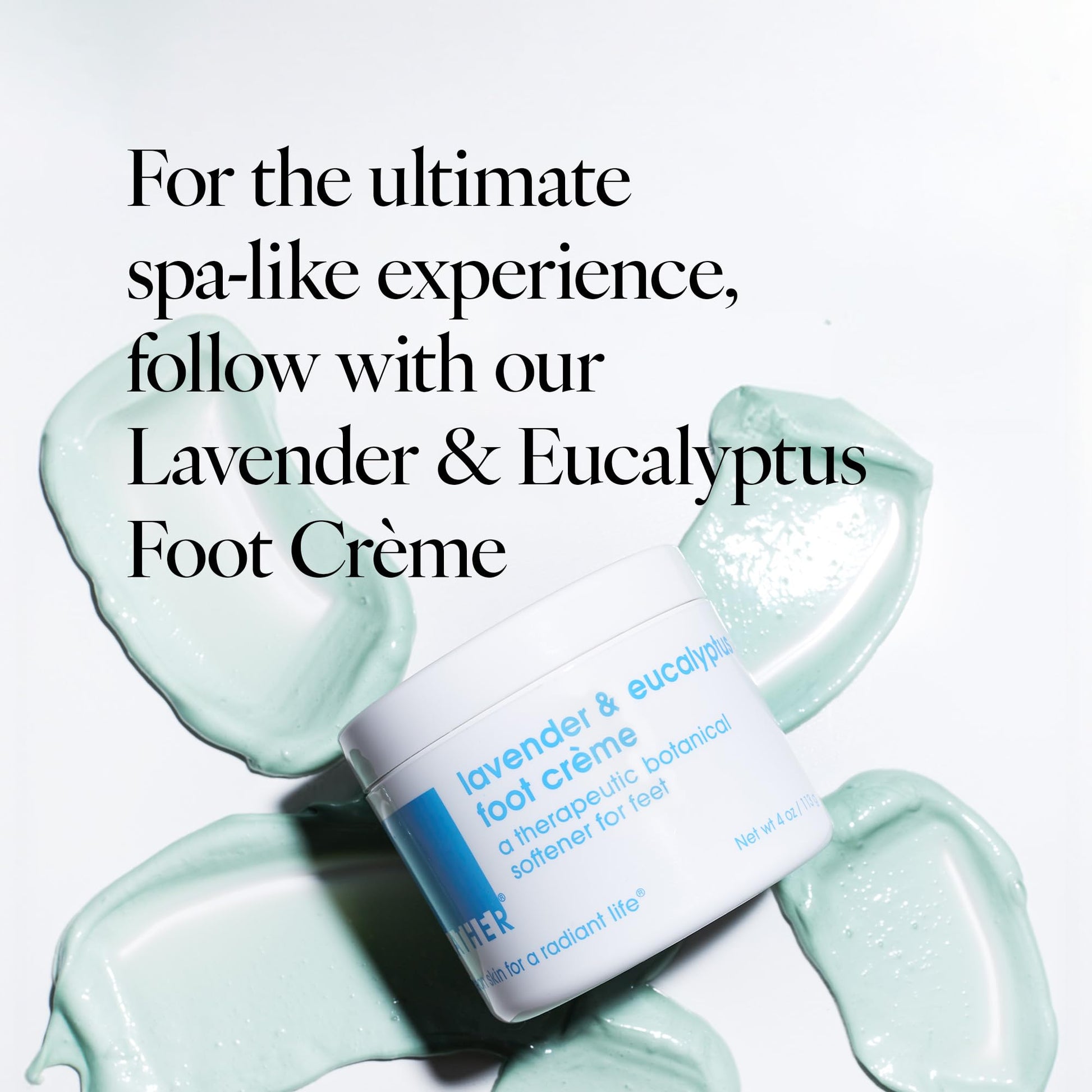 Gentle exfoliating foot scrub cream being applied to heels for deep exfoliation