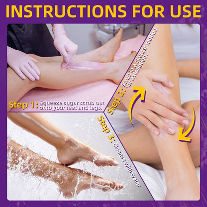 Authentic USA imported lavender foot scrub set