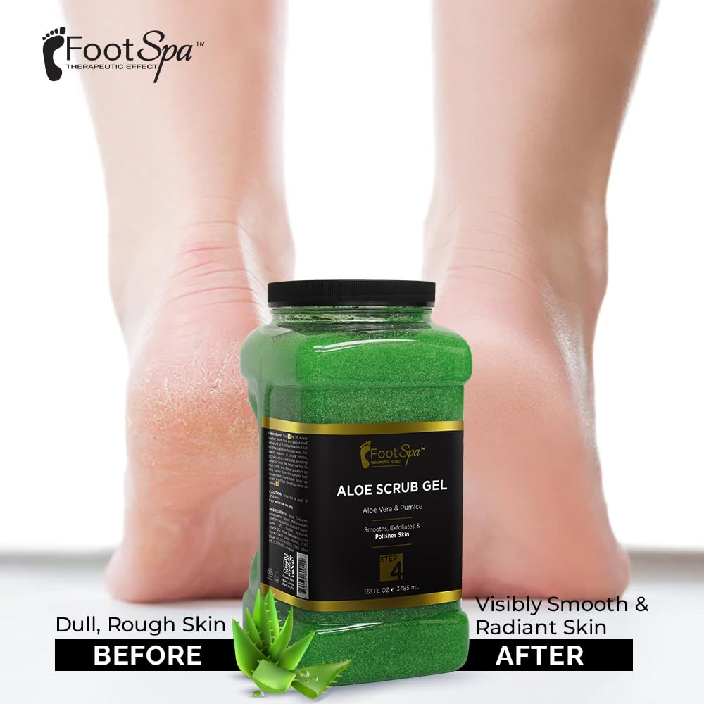 FootSpa authentic USA imported foot care gallon jug close up