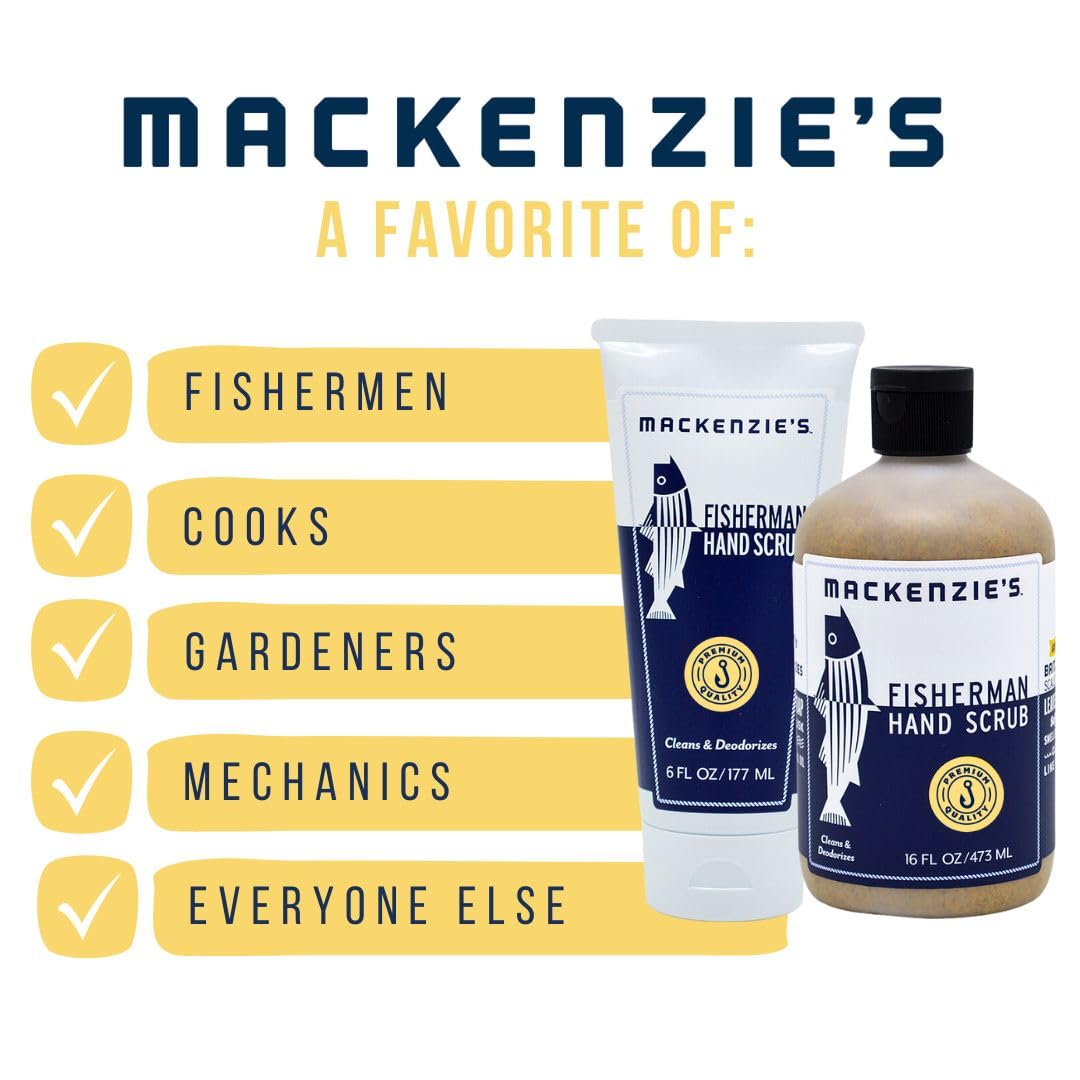 Mackenzie's Fisherman Hand Scrub 16 fluid ounce bottle