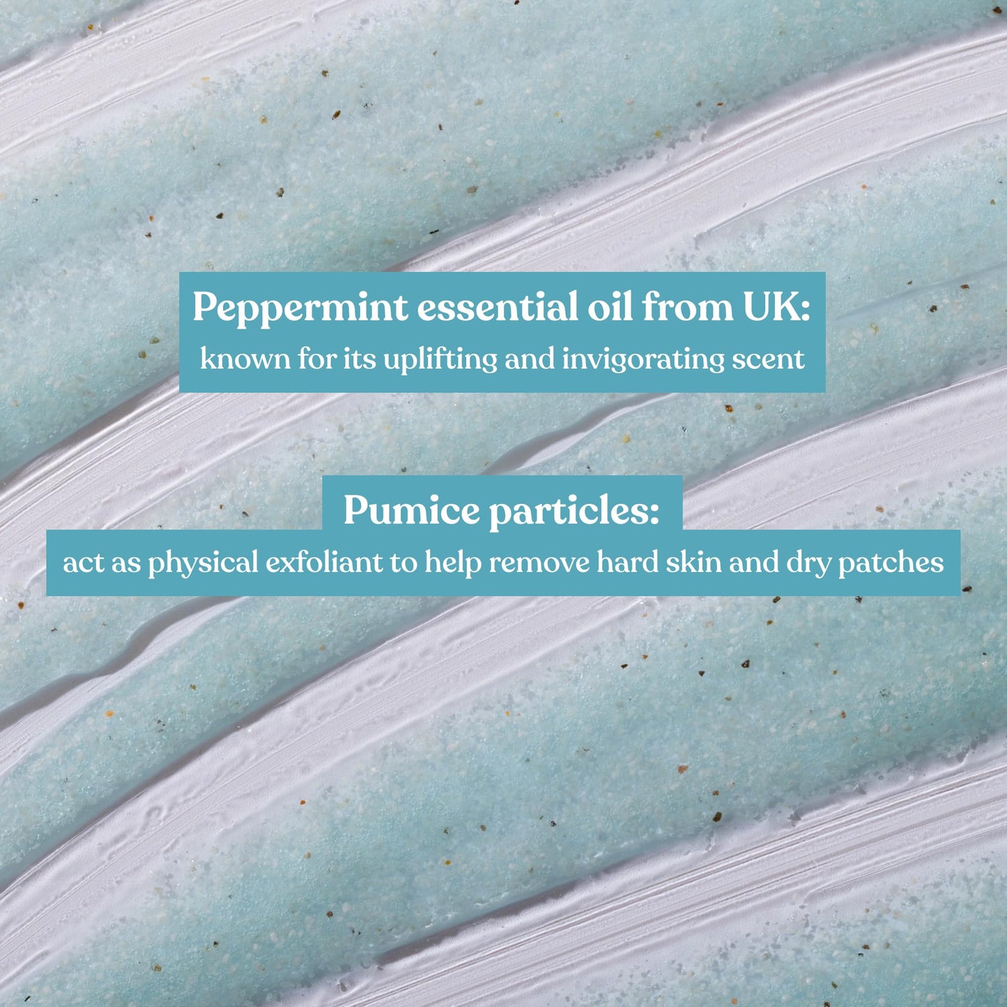 The Body Shop Peppermint Invigorating Foot Scrub texture demonstration