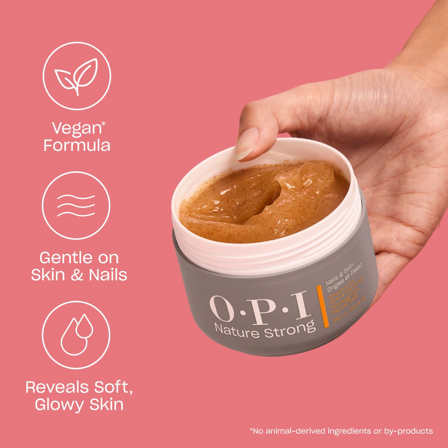 OPI Nature Strong 250 milliliter exfoliating scrub bottle