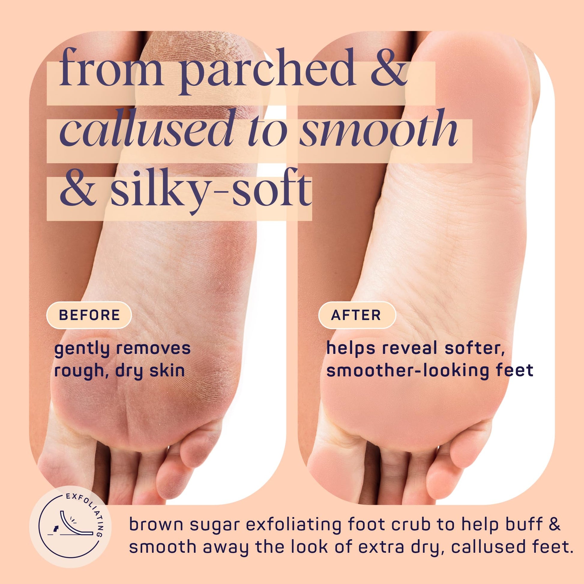 SpaLife foot scrub texture showing brown sugar granules